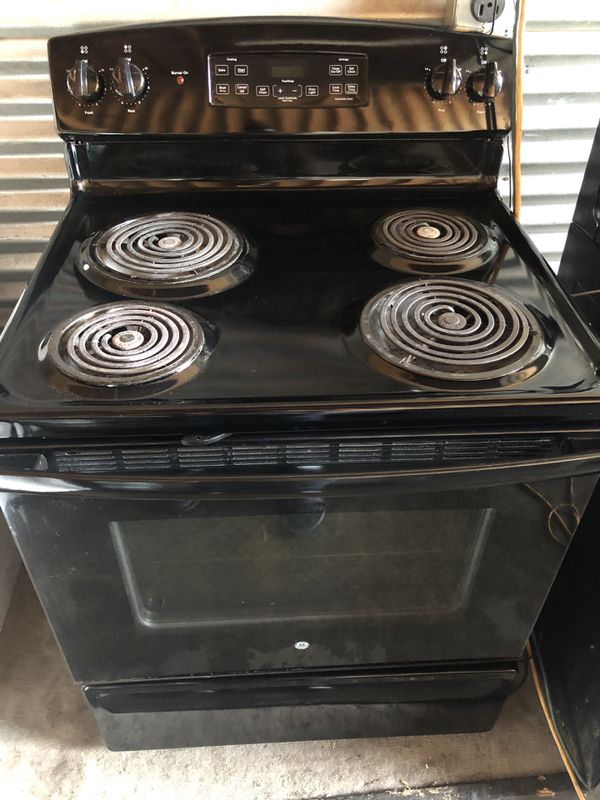 general electric black stove