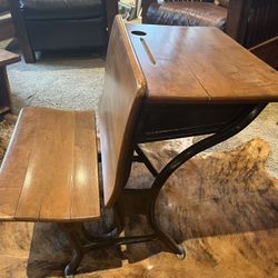 Antique School Desk 