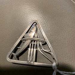 Vintage Georg Jensen Sterling Dolphin Brooch