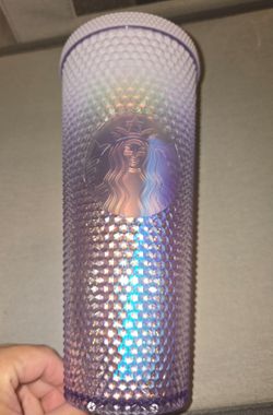 Starbucks Winter Holiday Icy Lilac Iridescent Studded Tumbler
