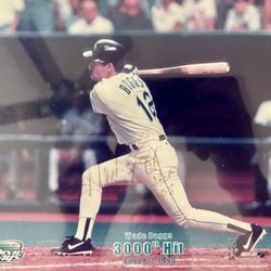 Wade Boggs Autographed 3000 Hit Photo