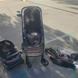 Stroller, Car Seat And Chest Carrier