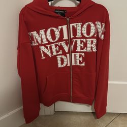 Red and White mixed emotions hoodie