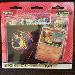Pokemon Ascended Heroes Sticker Tech Collection - Charmander