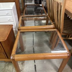 Glass Coffee Table & Side Tables
