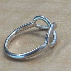 Tiffany & Co Sterling Silver Infinity Ring