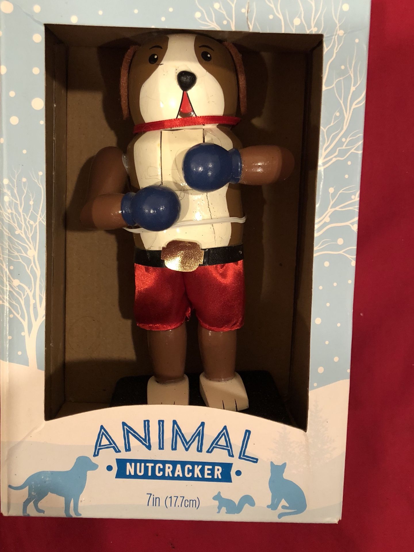 Boxing Boxer Dog Nutcracker for Christmas