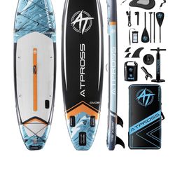 11'6"x35" Inflatable Stand Up Paddle Board 450LBS Weight Capacity Extra Wide Non-Slip Stable Deck Adult SUP,Premium Accessories Kit & Backpackfor Yoga