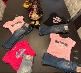 Kids girls 12,18,24 months True Religion outfits