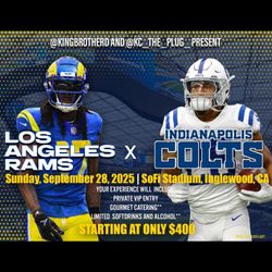 Rams VS Colts VIP Game Tickets & Parking 