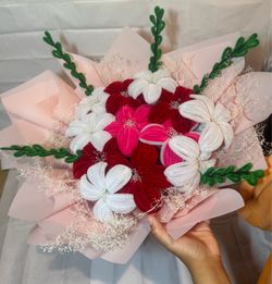Bouquet of 12 lilies of pipe cleaners Available for immediate delivery
