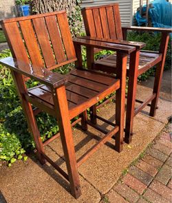 Designer Michael Graves Tall Patio Chairs
