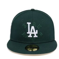 Born X Raised Dodgers Dark Green Hat 7 1/2