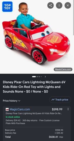 Cars 3 McQueen electric ride on car