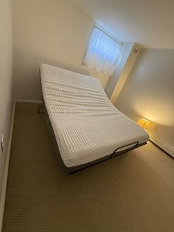 Adjustable Queen Bed Frame & Mattress