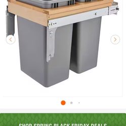 Rev Shelf Trash Cabinet