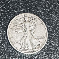 1935 Silver Half Dollar —90% Silver 
