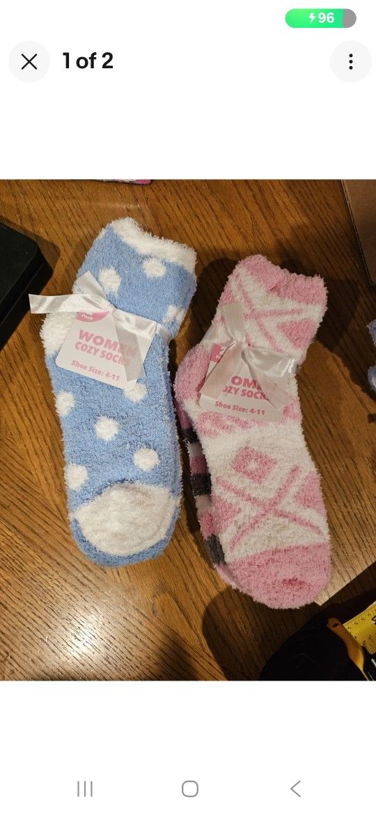 Womens Cozy Socks 2 - 2 Packs
