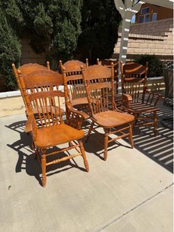 Wooden Dining Chair Set