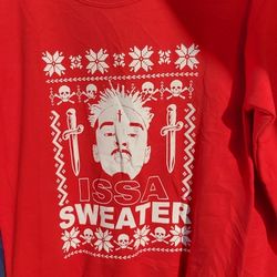 Adult SMALL 21 Savage Christmas Ugly Sweater 
