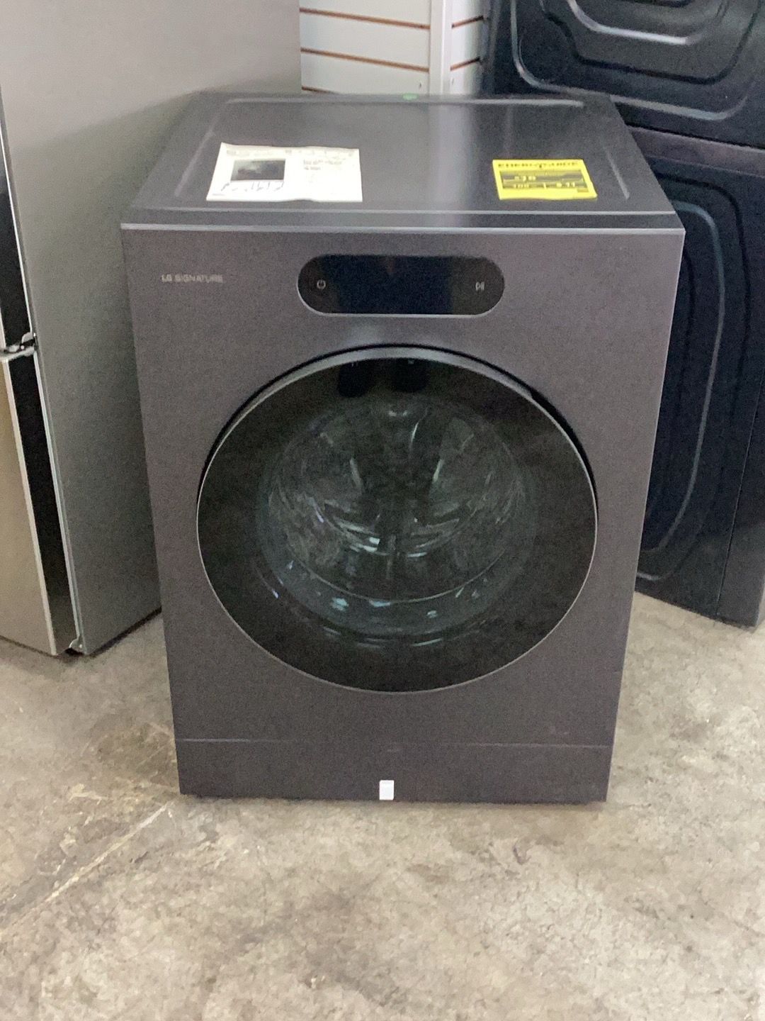 LG Signature 5.8 cu. Ft. Mega capacity smart front load washer
