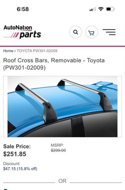 Toyota Roof Cross Bars