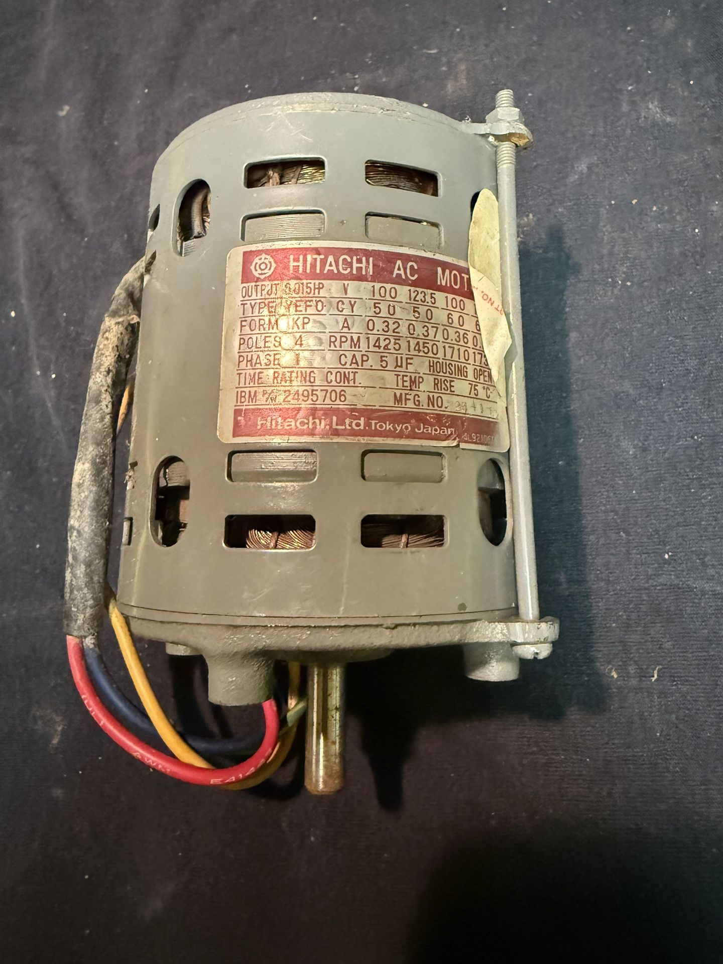 Vintage Hitachi, Ac Motor Tested And Working