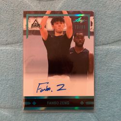 2022 Leaf Autographed Fanbo Zeng #GLR-FZ1 Rookie Card 73/99