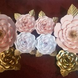 Paper flowers And Paper Roses.  Flores De Papel 
