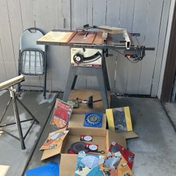 Craftsman10”  Table Saw And Extra Blades