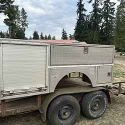 8’ Aluminum/diamond Plate Work Bed