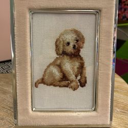 Design Works Finished Puppy Cross Stitch