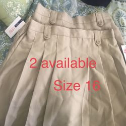 Brand new girls Izod uniform skirts(sizes 7/8/10.5/14/16)