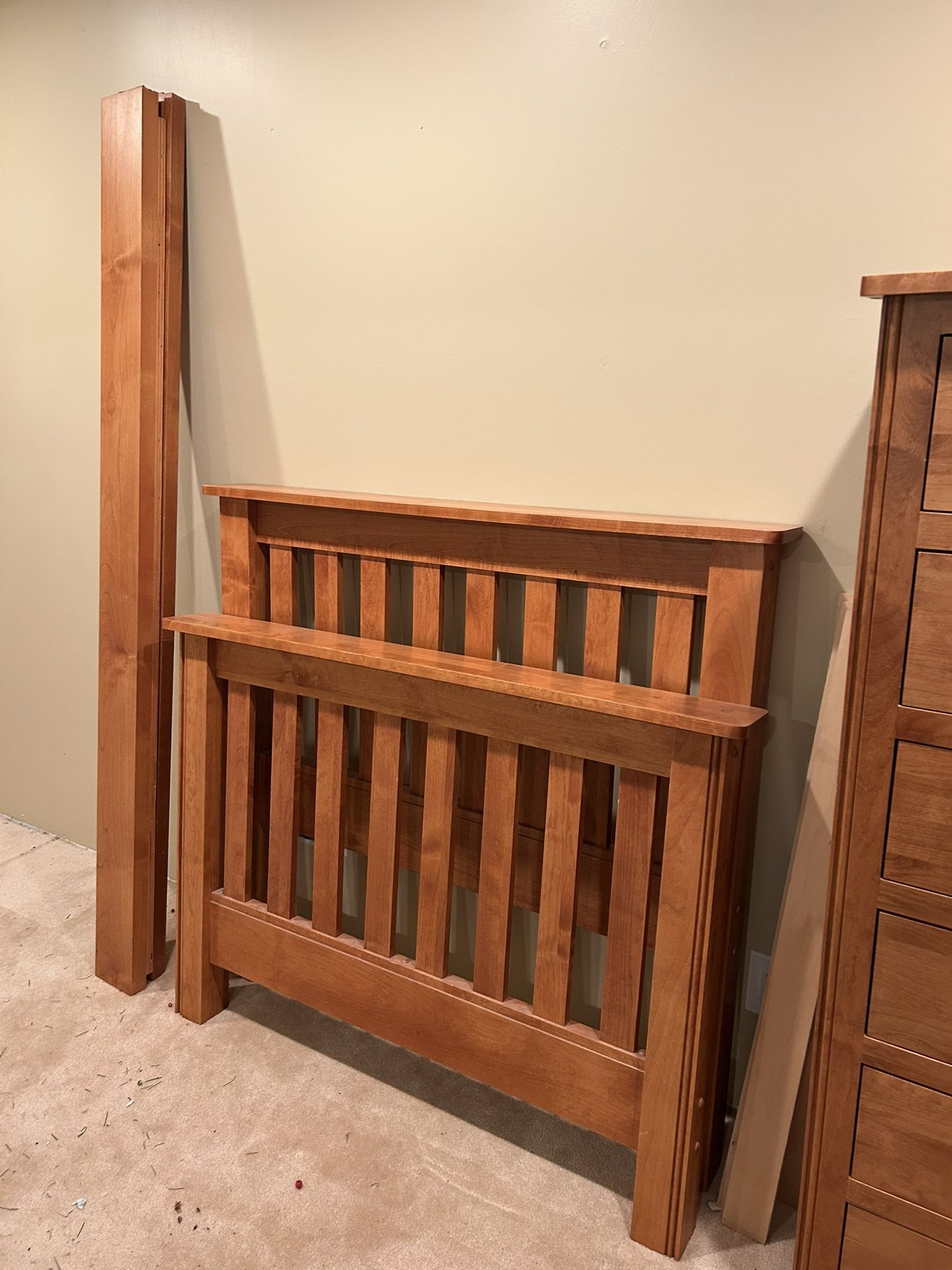 Twin Bed Frame And Tall Dresser