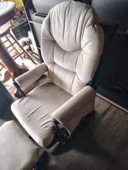Rocking chair with rocking ottoman