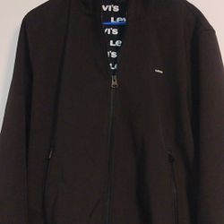 Black Levi's zip up sweater