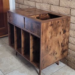 Midcentury Turntable Storage Cabinet