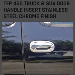 TFP 460KE TRUCK & SUV DOOR HANDLE INSERT STAINLESS STEEL CHROME FINISH
