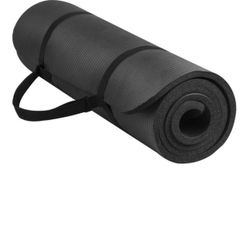 BalanceForm 1/2 In. Yoga Mat, Black