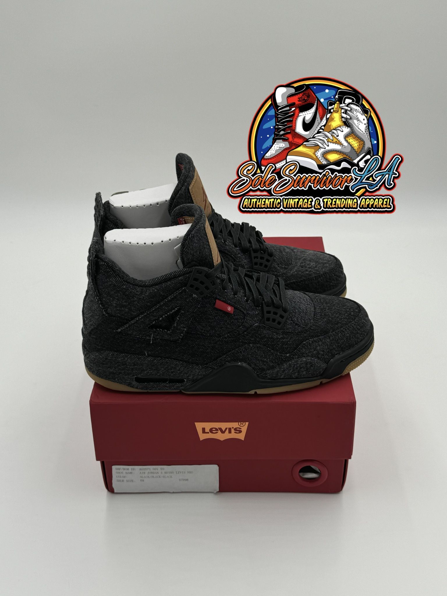 Jordan 4 Levi’s Size 8 Blank Tag