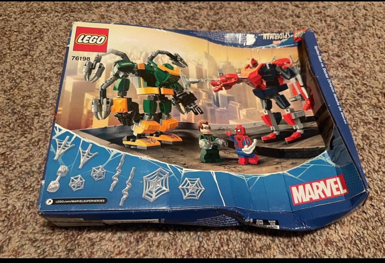 Lego Marvel Spider Man: Spider Man Doctor Octopus Mech Battle 76198 - Main Image