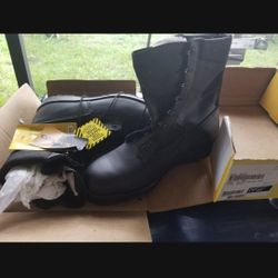 Leather Work Safety  Boots. 