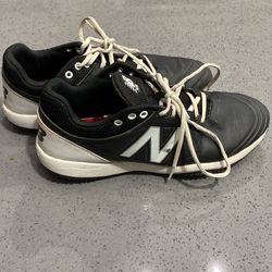 New Balance, Turf, Shoes, Black, size 11 women, size 9 men