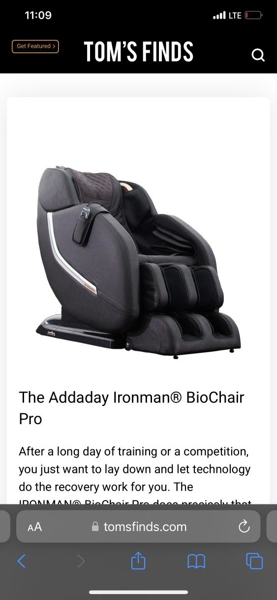 Addaday Ironman Biochair Massage Chair for Sale in Denver CO