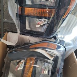 OEM 21, 22, 23 FORD F150 NEW RT & LT HEADLIGHTS- BLACK