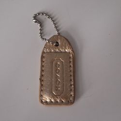 Gold Metallic Coach Hang Tag