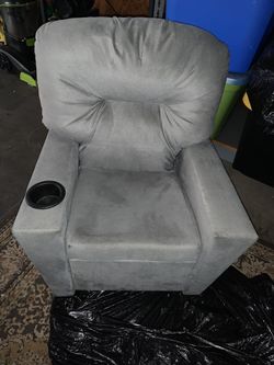 Kids Recliner Grey 