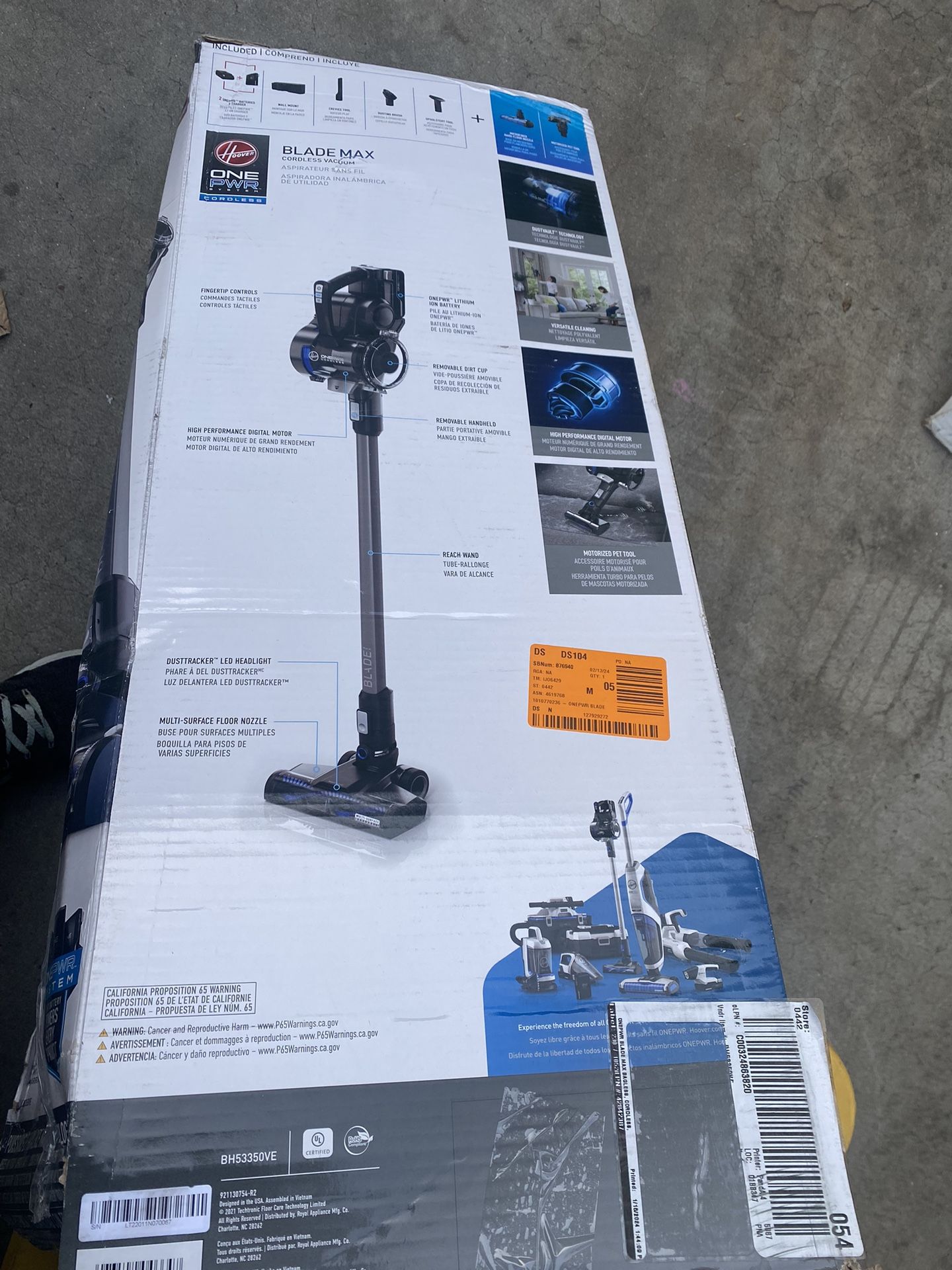 HOOVER ONEPWR Blade Max Hard Floor Cordless Stick Vacuum