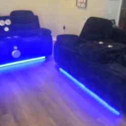 Easter Sale! Brand New Byers Market Ultra Plush Corduroy Sofa/Ls Sets with Bluetooth, Speakers ➕️