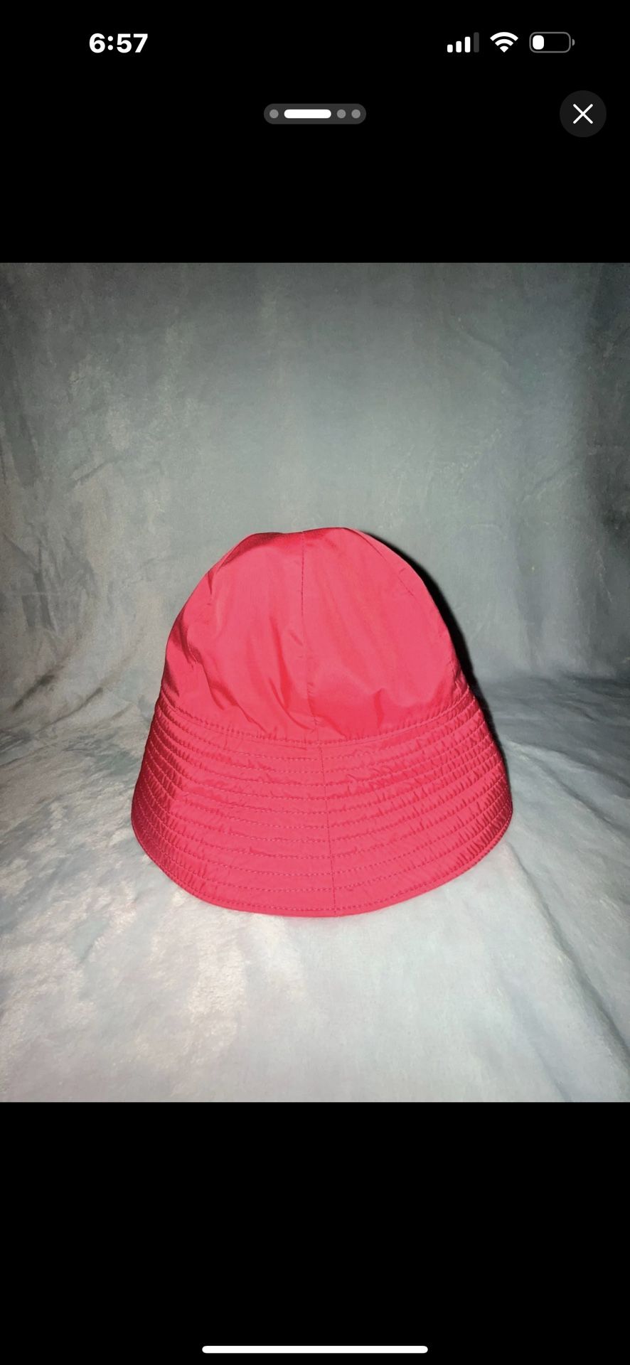 Gucci Pink Nylon Bucket Hat